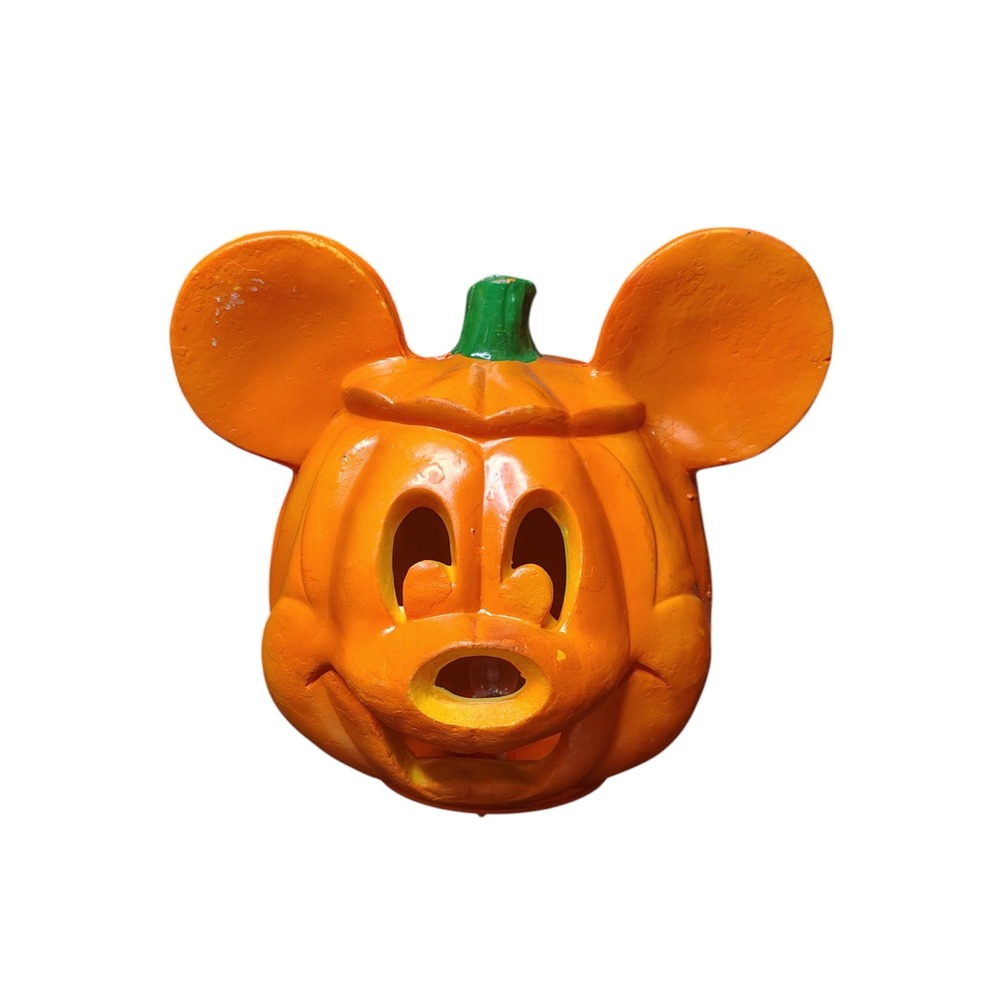 HTF‎ Vintage 1996 HALLOWEEN MICKEY MOUSE Foam Blow Mold JACK O LANTERN Pumpkin